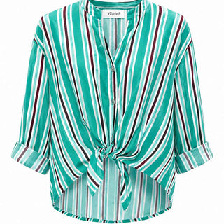Motel camicia verde a righe IT39893G VERDE MOTEL 