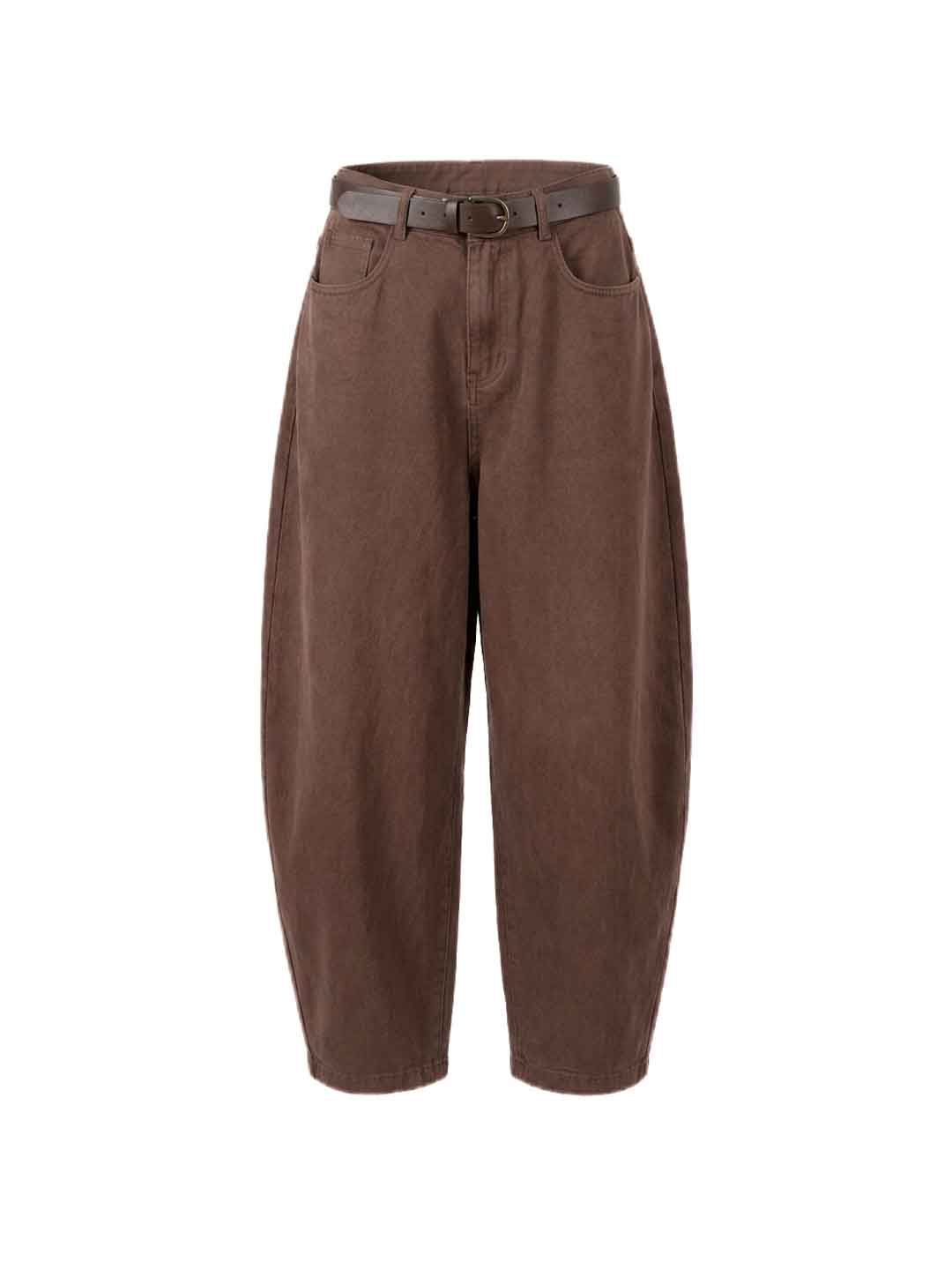 Motel pantaloni marrone con cintura PE264202 MARRONE MOTEL 