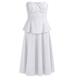 Motel coordinato bianco top e gonna S26XH49 BIANCO MOTEL 