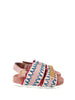 Mou sandali kids rosa con logo in metallo