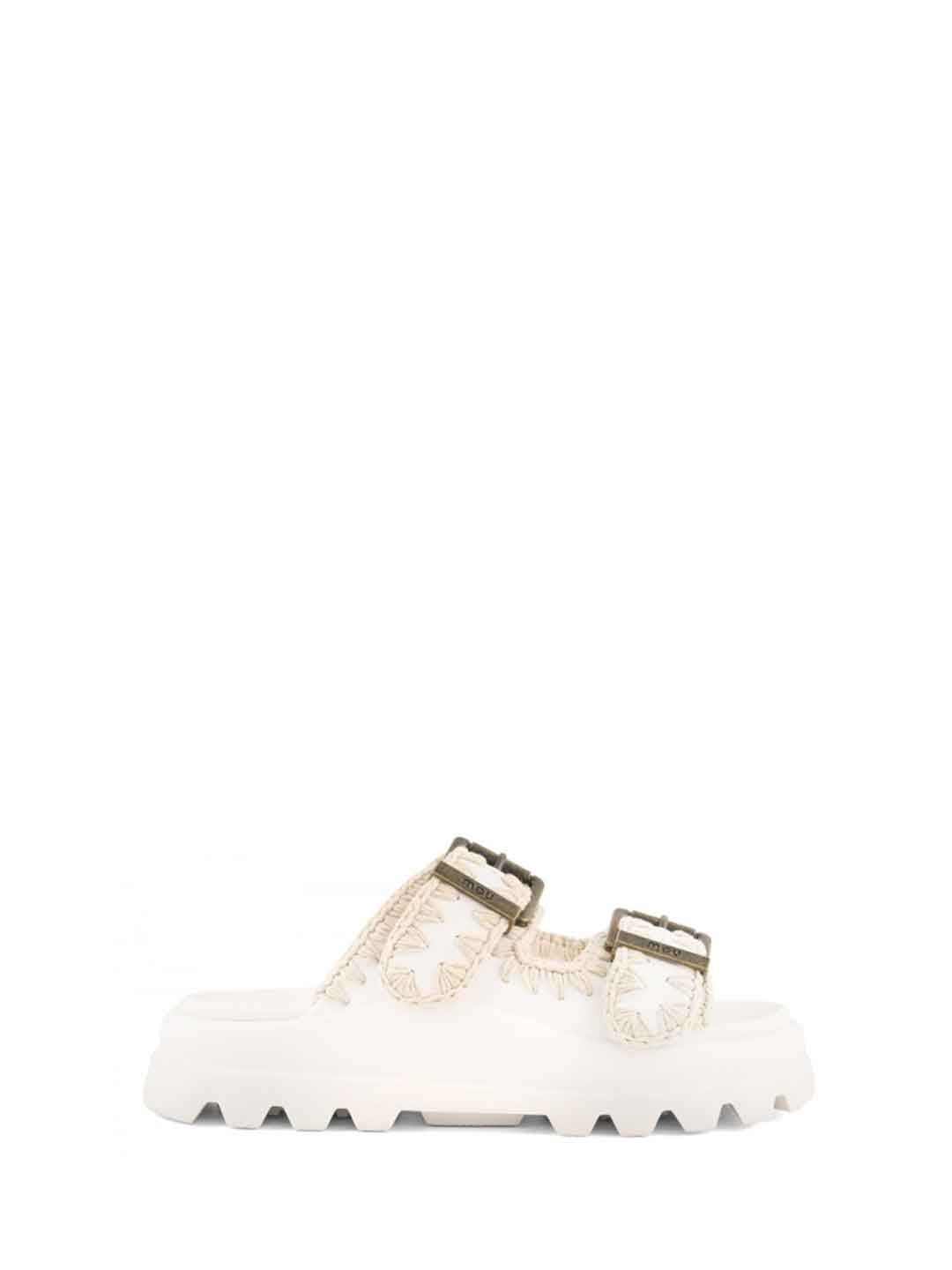 Mou Eva Slide Two Buckles sandali bianco SW661001N BIANCO MOU 