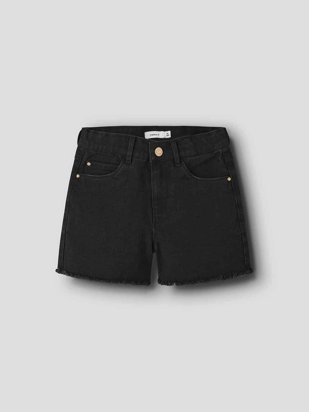 Name It shorts kids nero con orlo sfrangiato 13197313 NERO NAME IT 