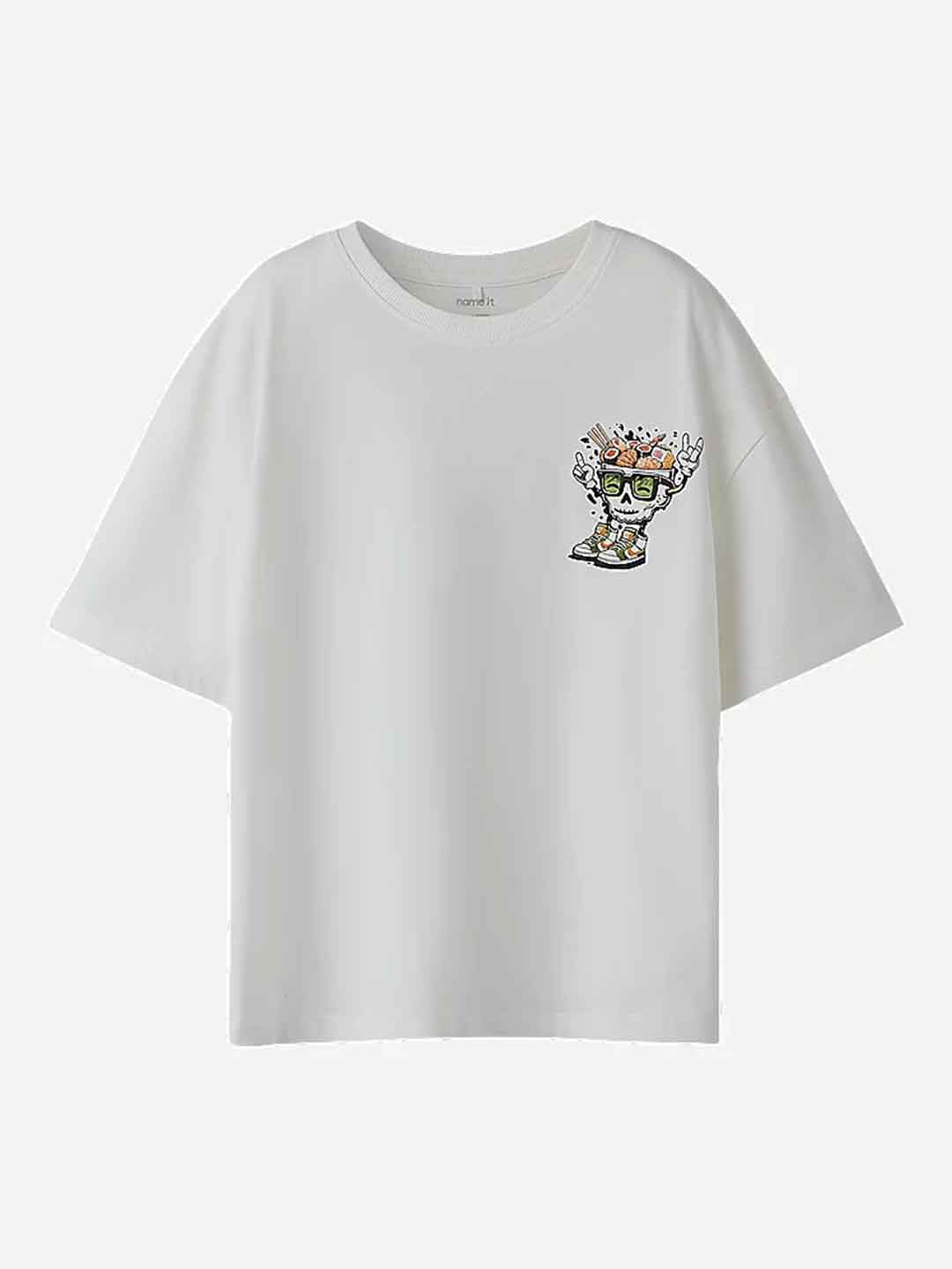 Name It t-shirt kids bianco con stampa 7-14 anni 13252527 BIANCO NAME IT 