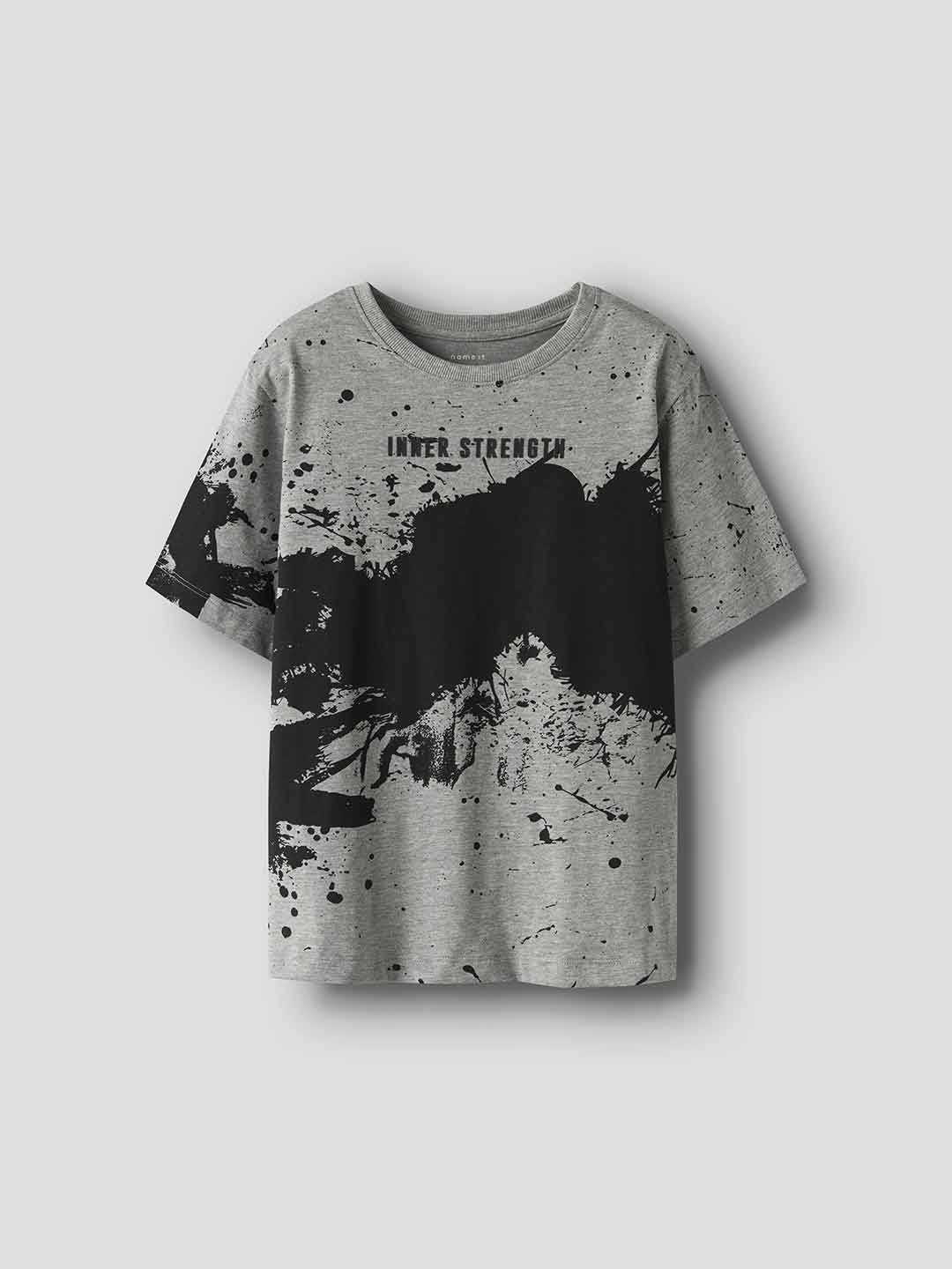 Name It t-shirt kids grigio effetto pittura 13252591 GRIGIO NAME IT 