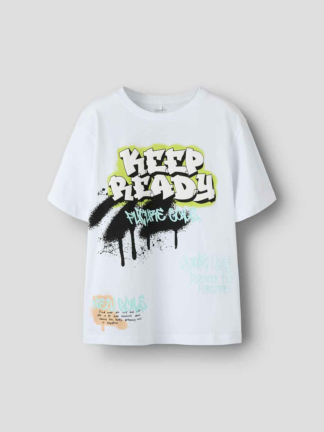 Name It t-shirt kids bianco Keep Ready 13254326 BIANCO NAME IT 
