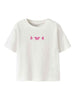 Name It t-shirt kids bianco con stampa farfalle