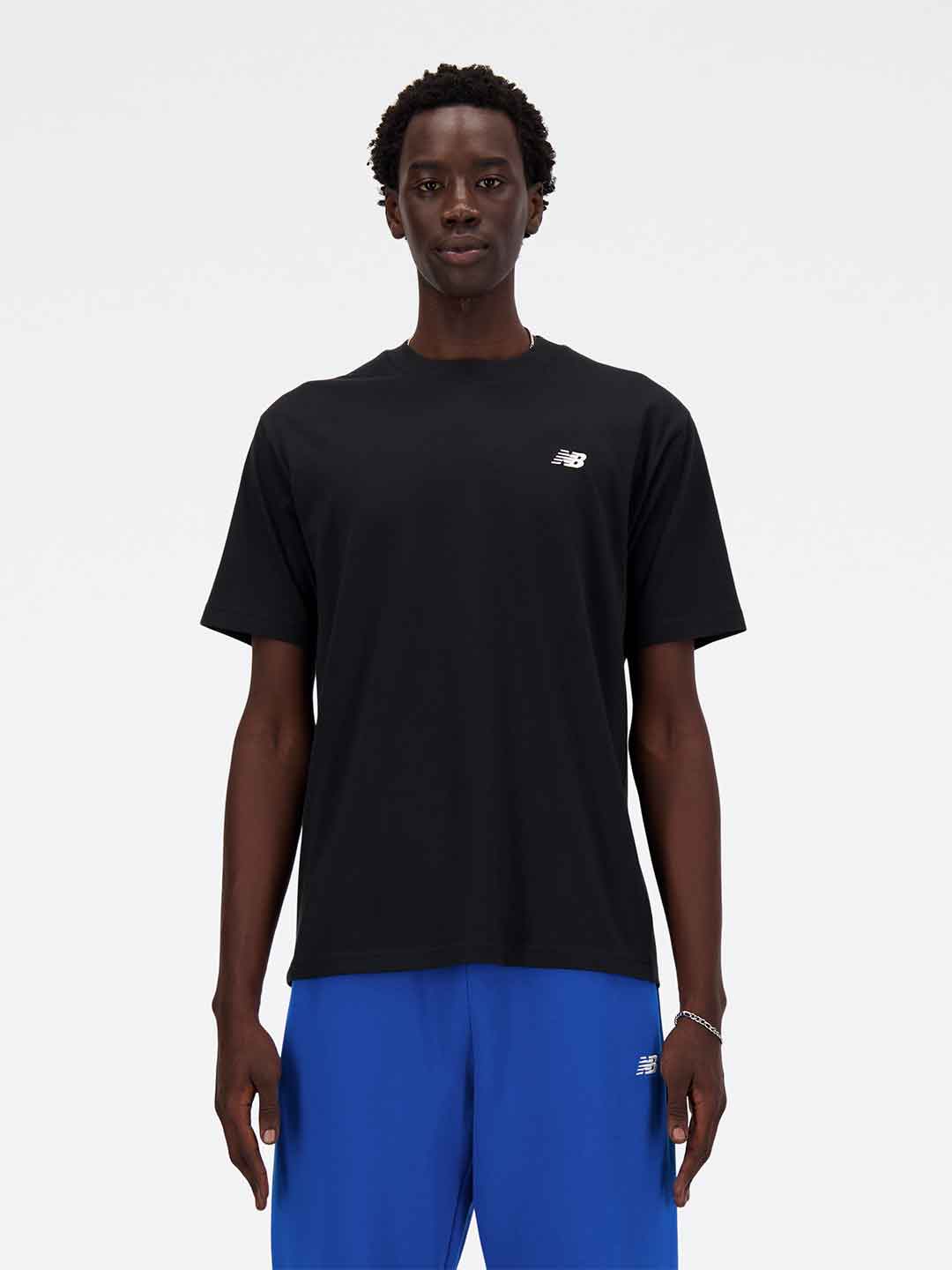 New Balance t-shirt nero con logo MT41509 NERO NEW BALANCE 