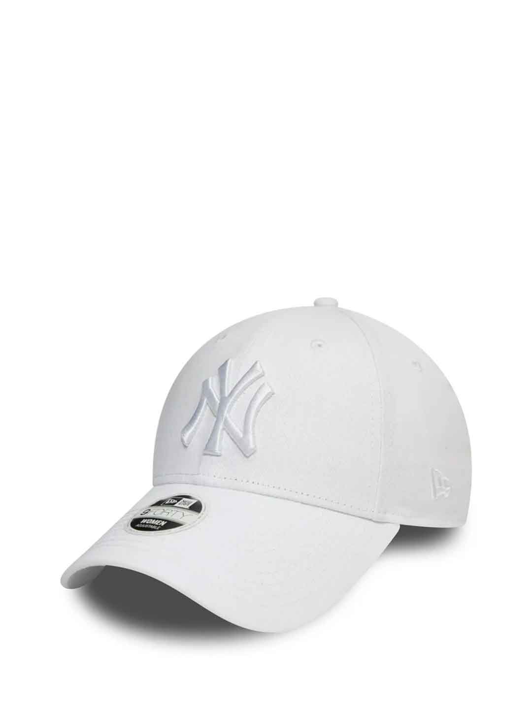 New Era 9Forty cappello bianco con logo bianco NY 80524868 BIANCO NEW ERA 