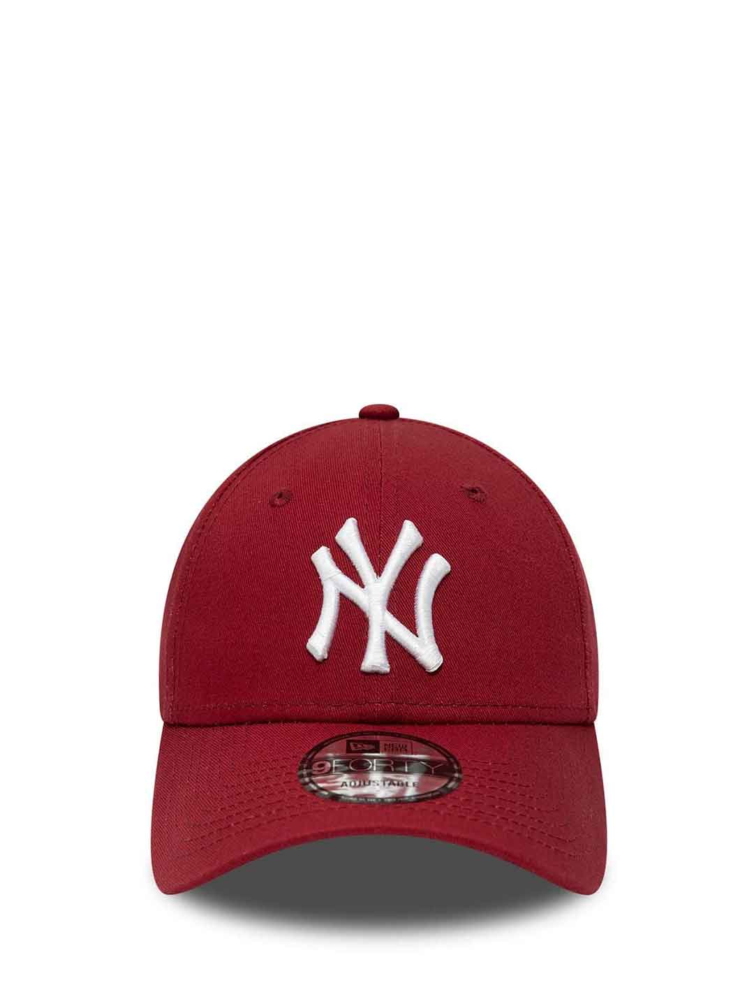 New Era 9Forty cappello bordeaux con logo bianco NY 80636012 BORDEAUX NEW ERA 