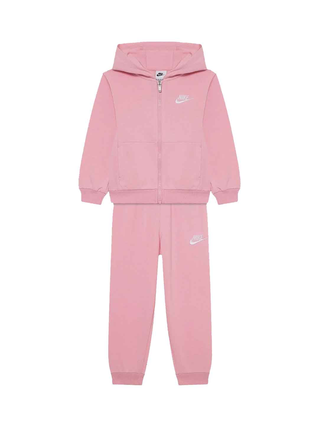 Nike coordinato kids rosa con zip 2-7 anni 36M485 A0W ROSA NIKE 