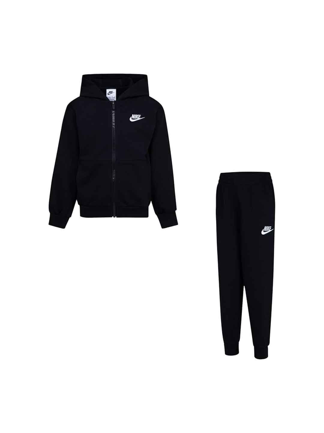 Nike coordinato kids nero con zip 2-7 anni 86M485 023 NERO NIKE 