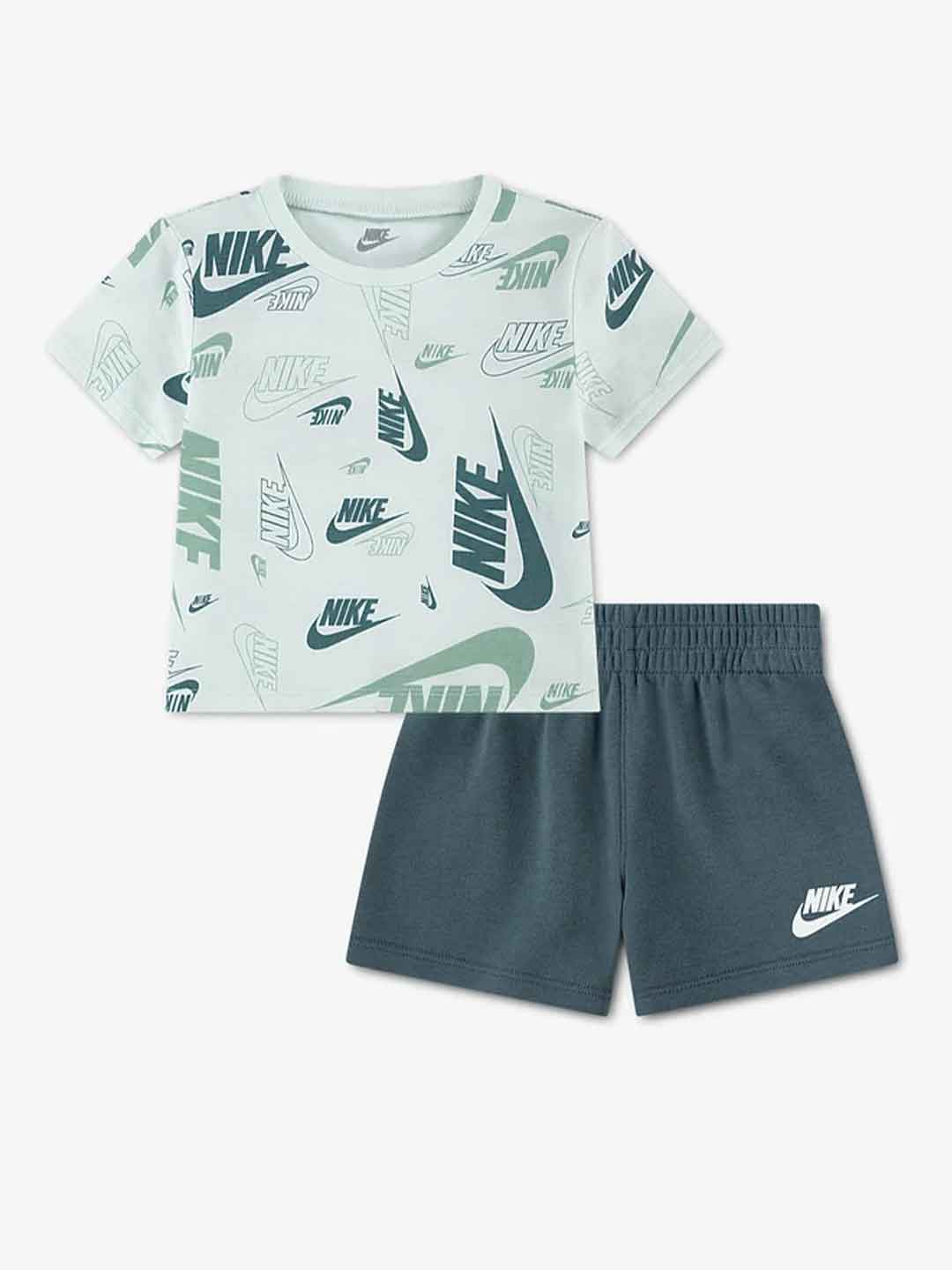 Nike coordinato kids verde multilogo 2-7 anni 86N043 G3S VERDE NIKE 