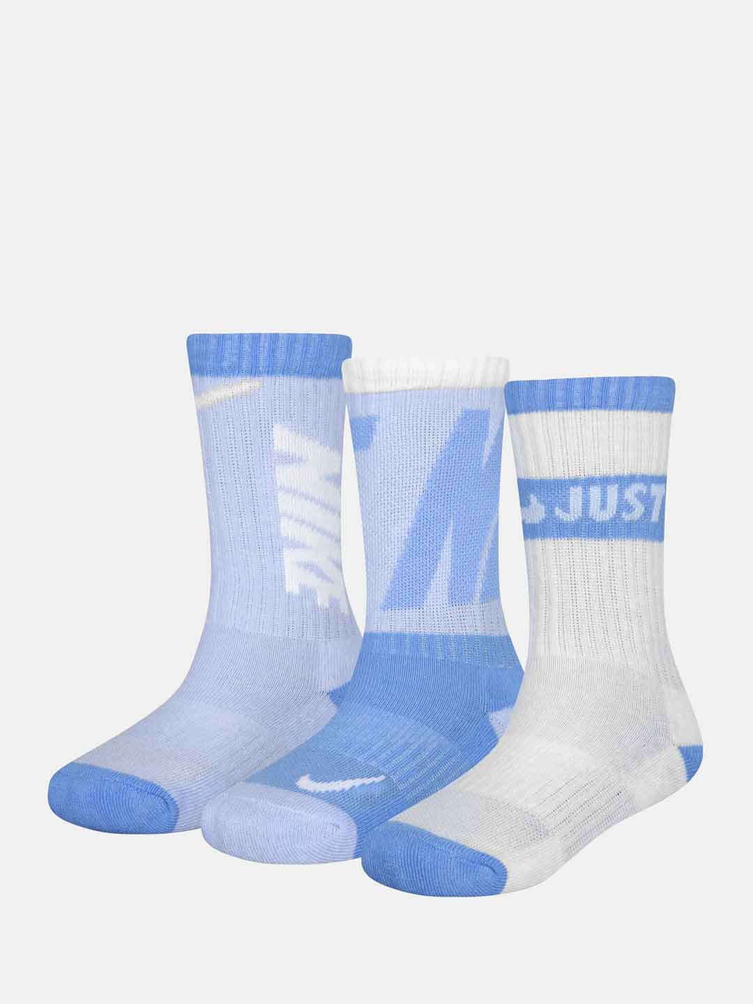 Nike calzini kids azzurro set da 3 paia 23-35 BN0679 B9F AZZURRO NIKE 