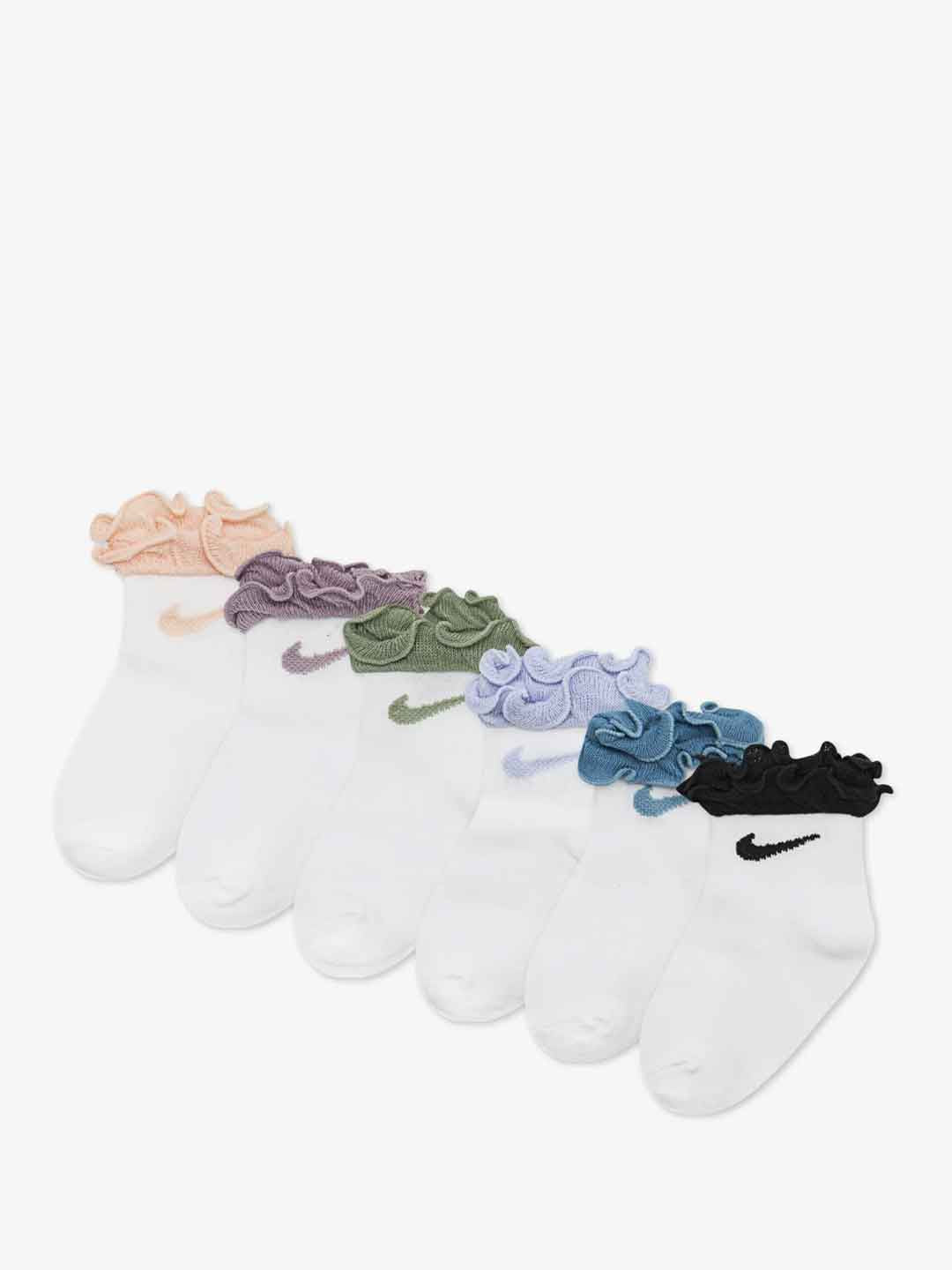 Nike calzini kids bianco set da 6 paia con volant GN0925 AAJ BIANCO NIKE 