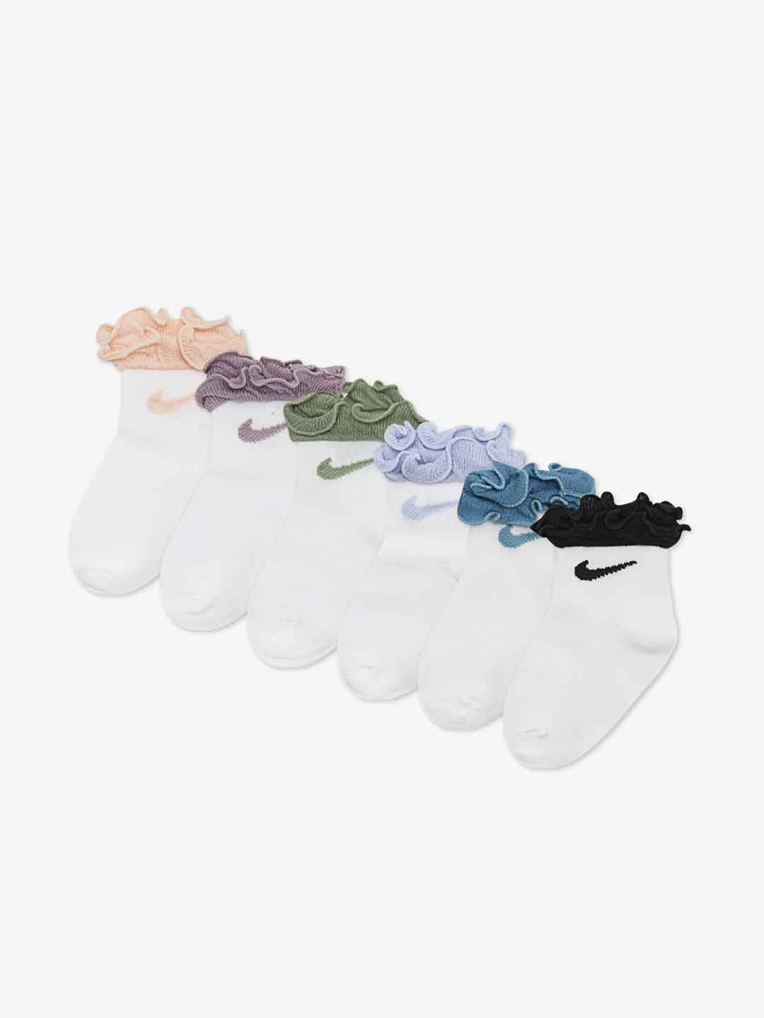 Nike calzini kids bianco set da 6 paia con volant NN1285 AAJ BIANCO NIKE 