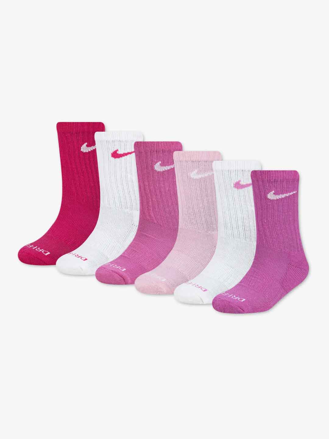 Nike calzini kids rosa set da 6 paia RN0019 V12 ROSA NIKE 