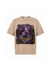 Present Day t-shirt beige con teschio