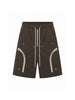 Present Day bermuda marrone con zip