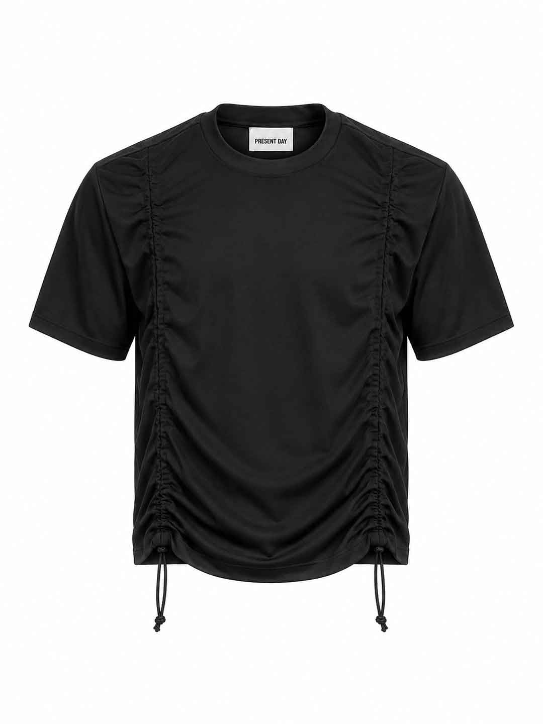 Present Day t-shirt bianco con coulisse PRS157 NERO PRESENT DAY 