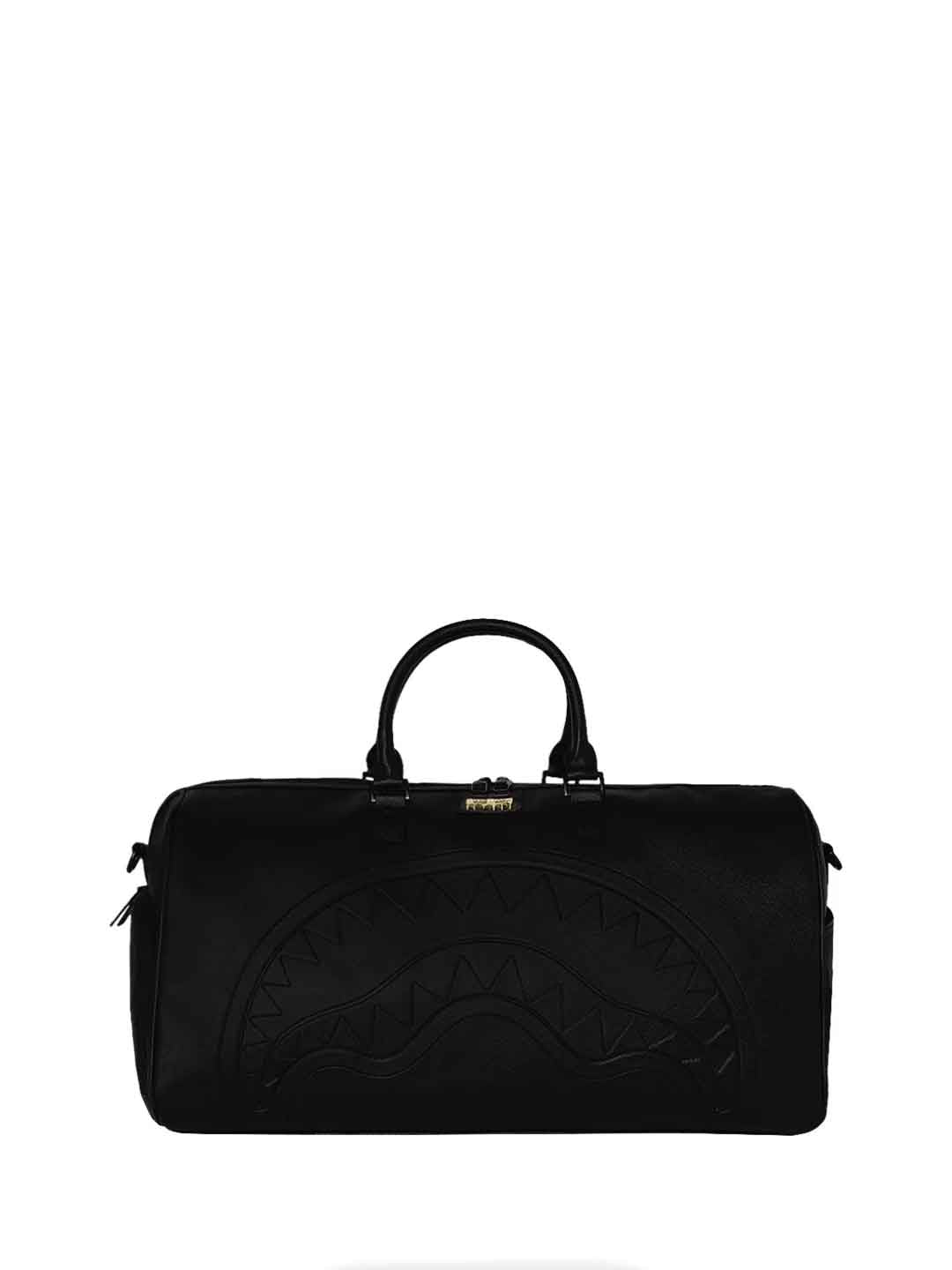 Sprayground Gold Brick borsone nero con logo oro 910D9040NSZ NERO SPRAYGROUND 