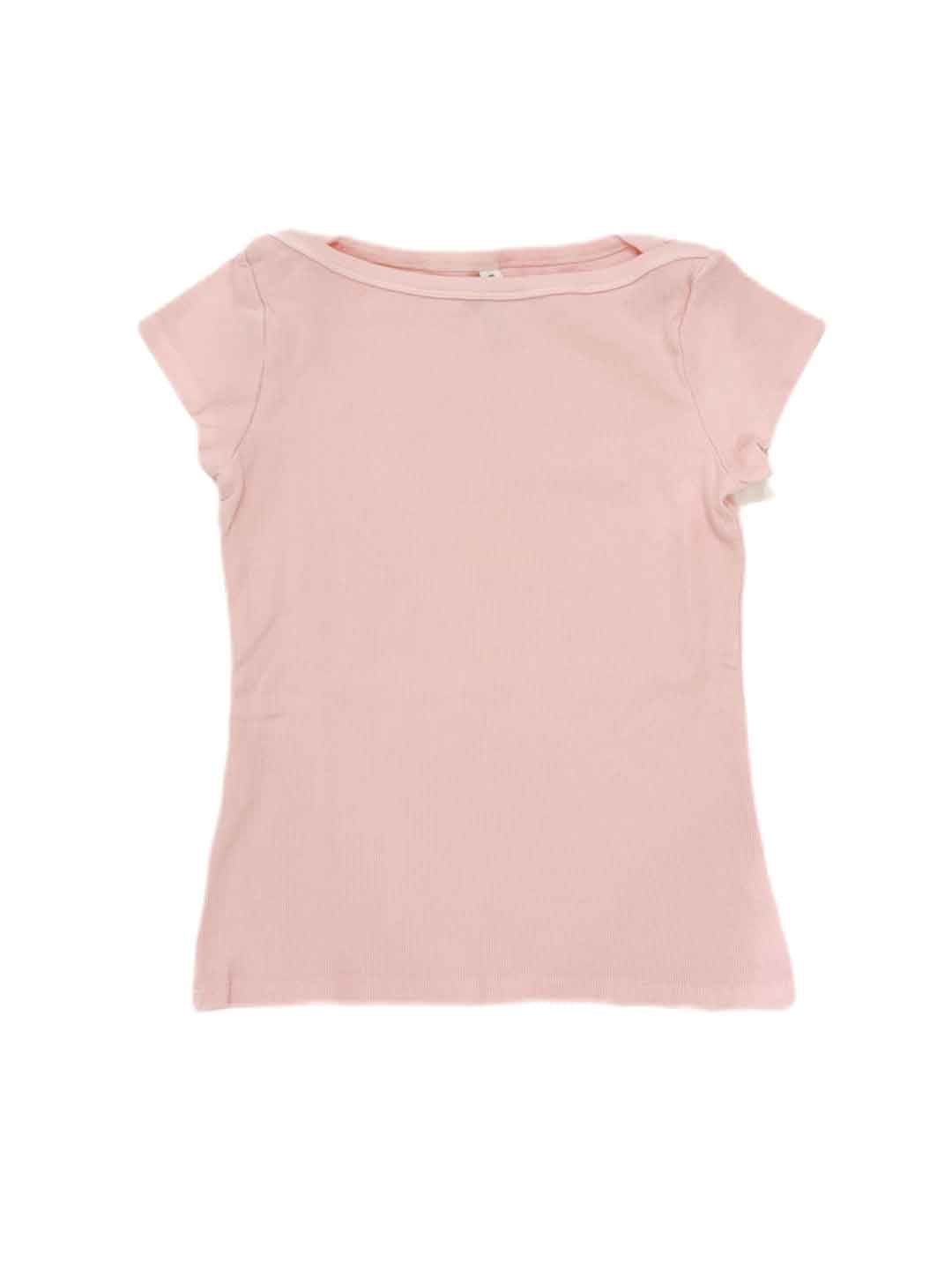 Tensione In t-shirt rosa a coste 21004 ROSA TENSIONE IN 