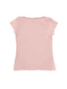 Tensione In t-shirt rosa a coste