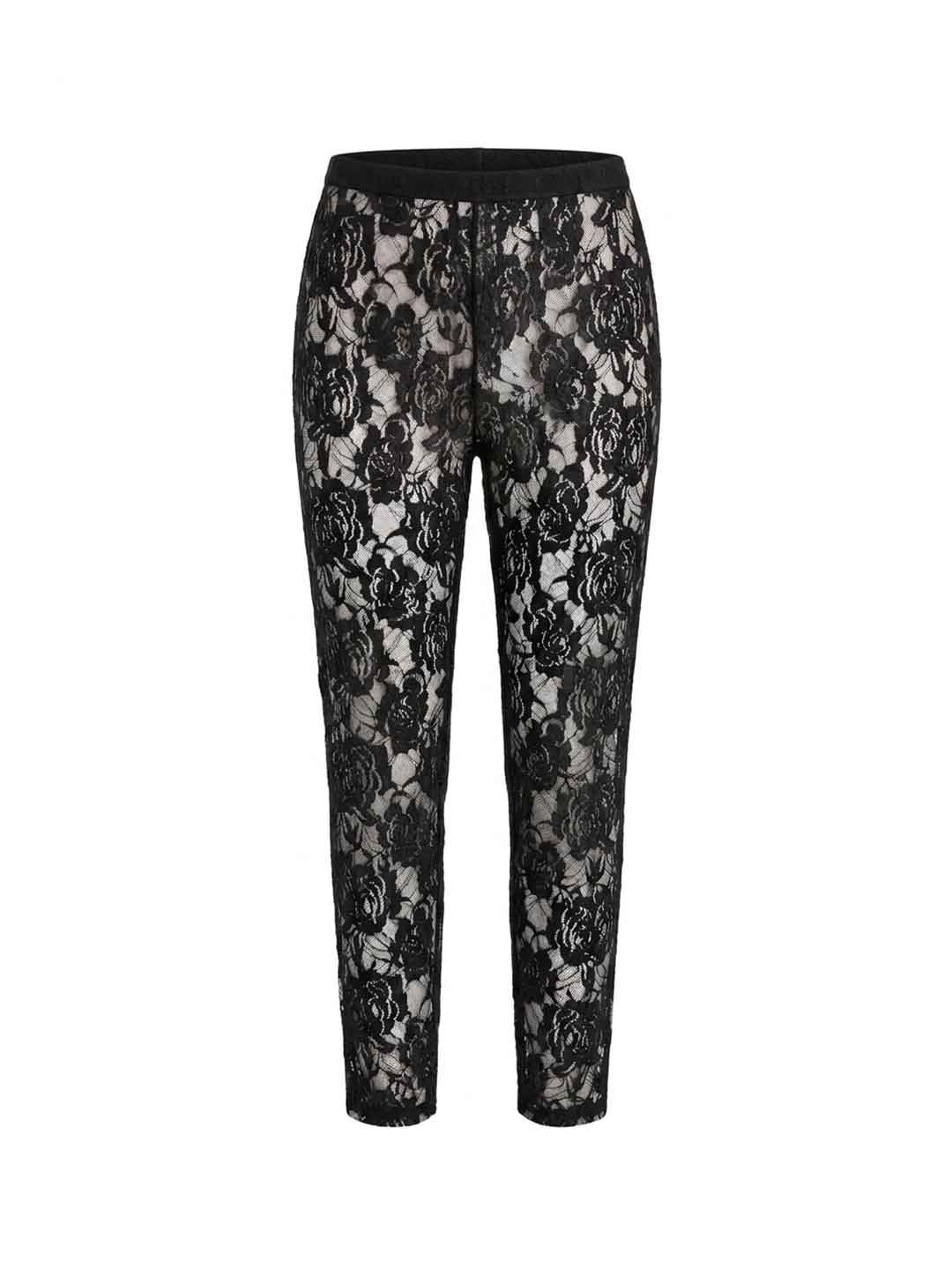 Tensione In leggings nero in pizzo trasparente 38222 NERO TENSIONE IN 