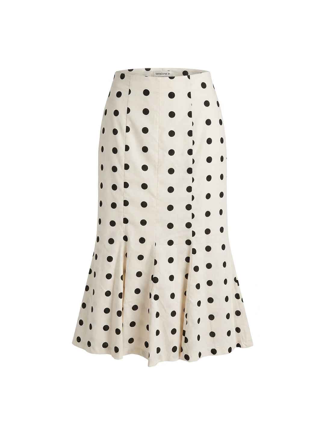 Tensione In gonna bianco a pois lunga PE260247 BIANCO TENSIONE IN 