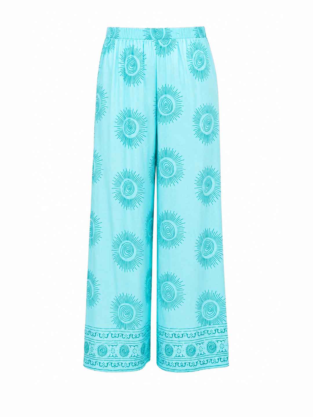 Tensione In pantalone azzurro stampa sole PE260403 AZZURRO TENSIONE IN 