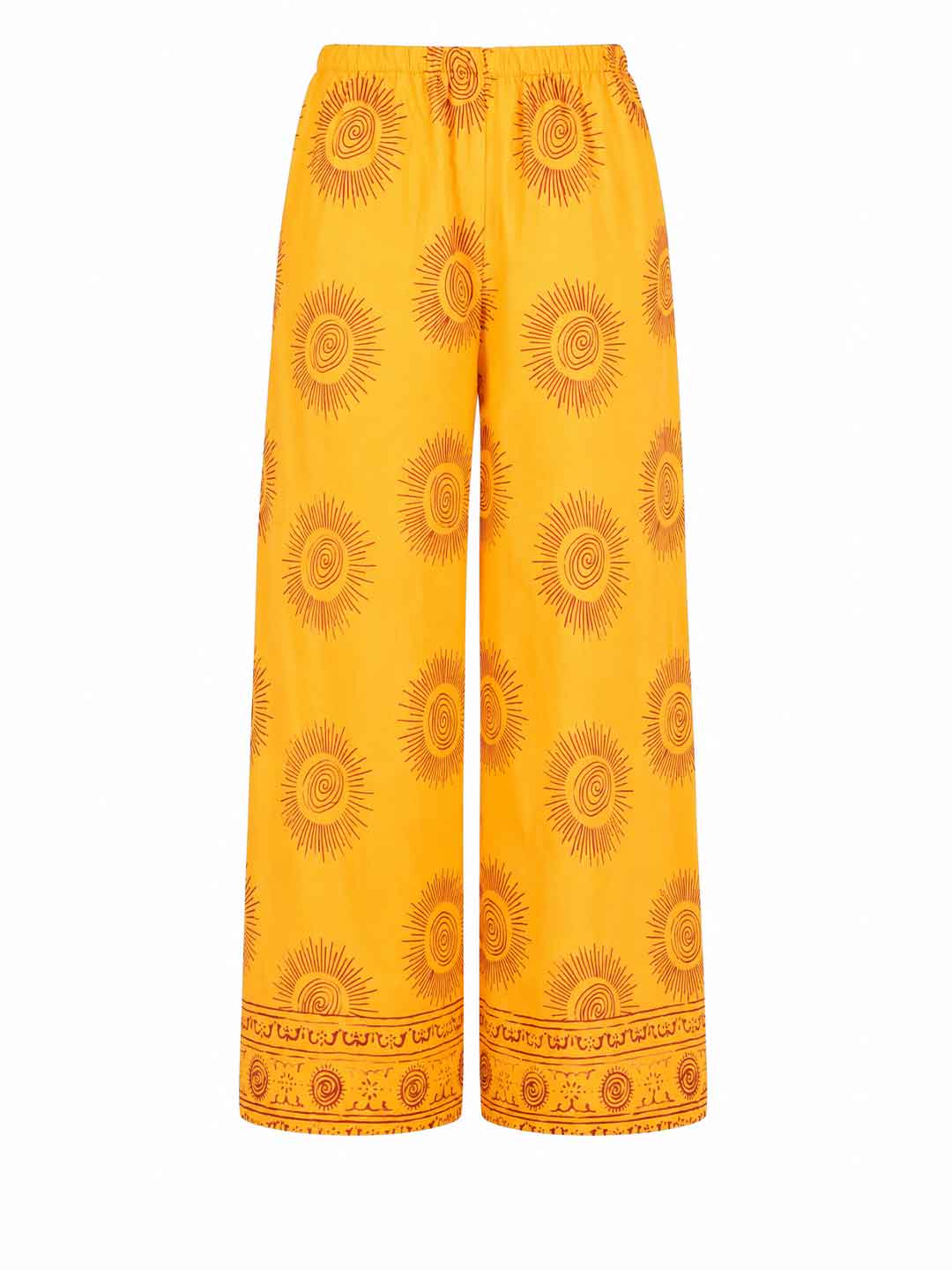 Tensione In pantalone giallo stampa sole PE260403 GIALLO TENSIONE IN 