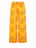Tensione In pantalone giallo stampa sole