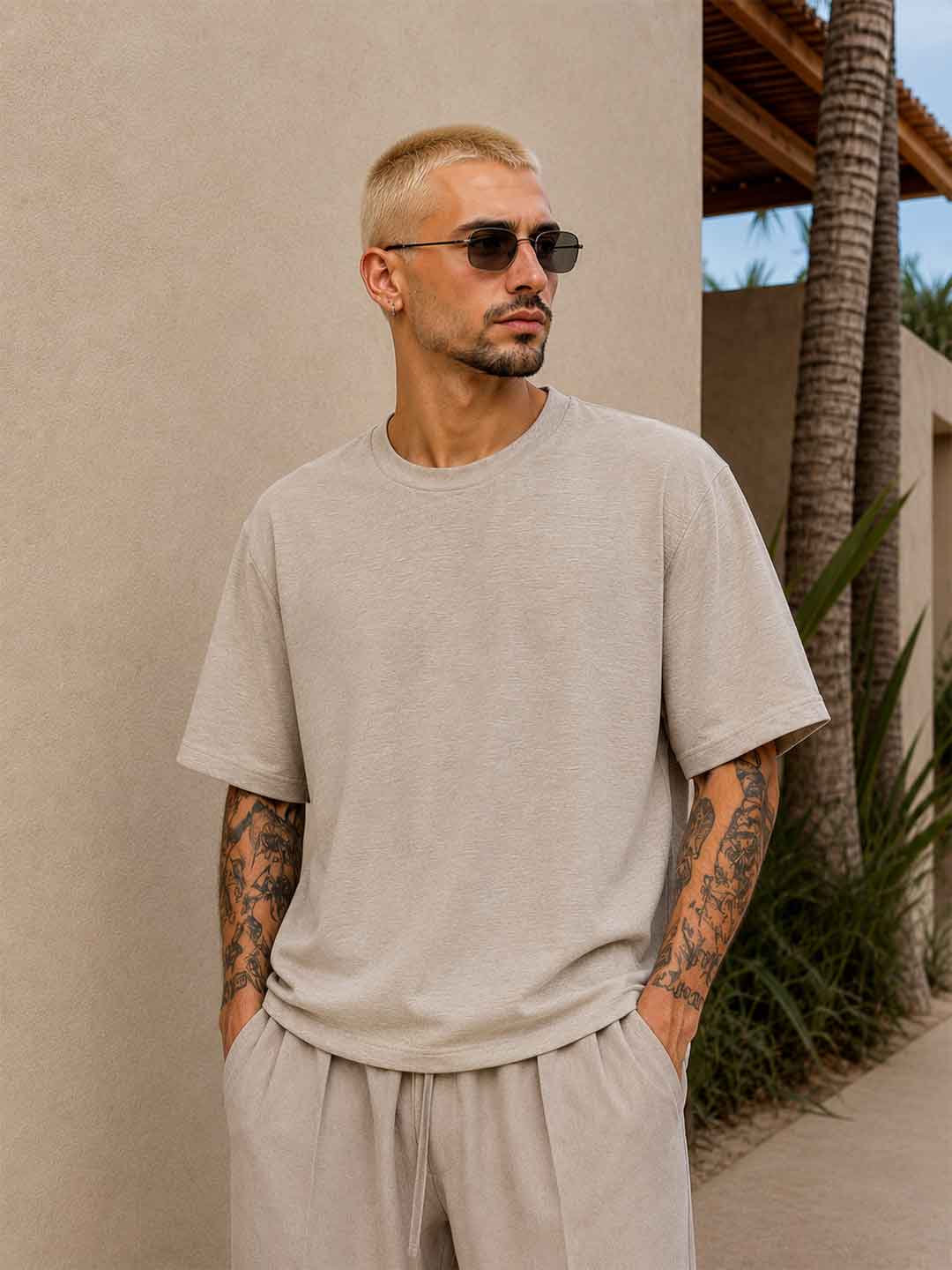 Tokyo t-shirt beige TKO043 BEIGE TOKYO 