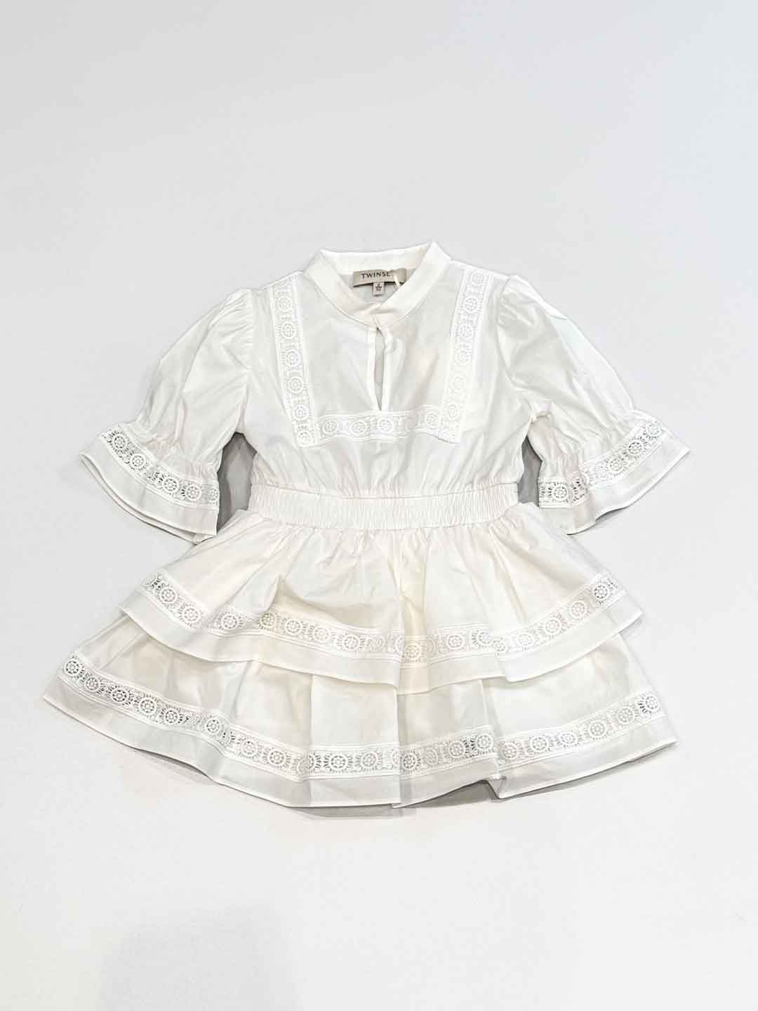 Twinset abito kids bianco in pizzo 261GB2022 BIANCO TWINSET 