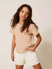 Twinset t-shirt kids beige con ricamo