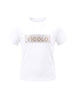 Vicolo t-shirt kids bianco con logo glitter 2-14 anni