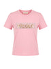 Vicolo t-shirt kids rosa con logo glitter 2-14 anni