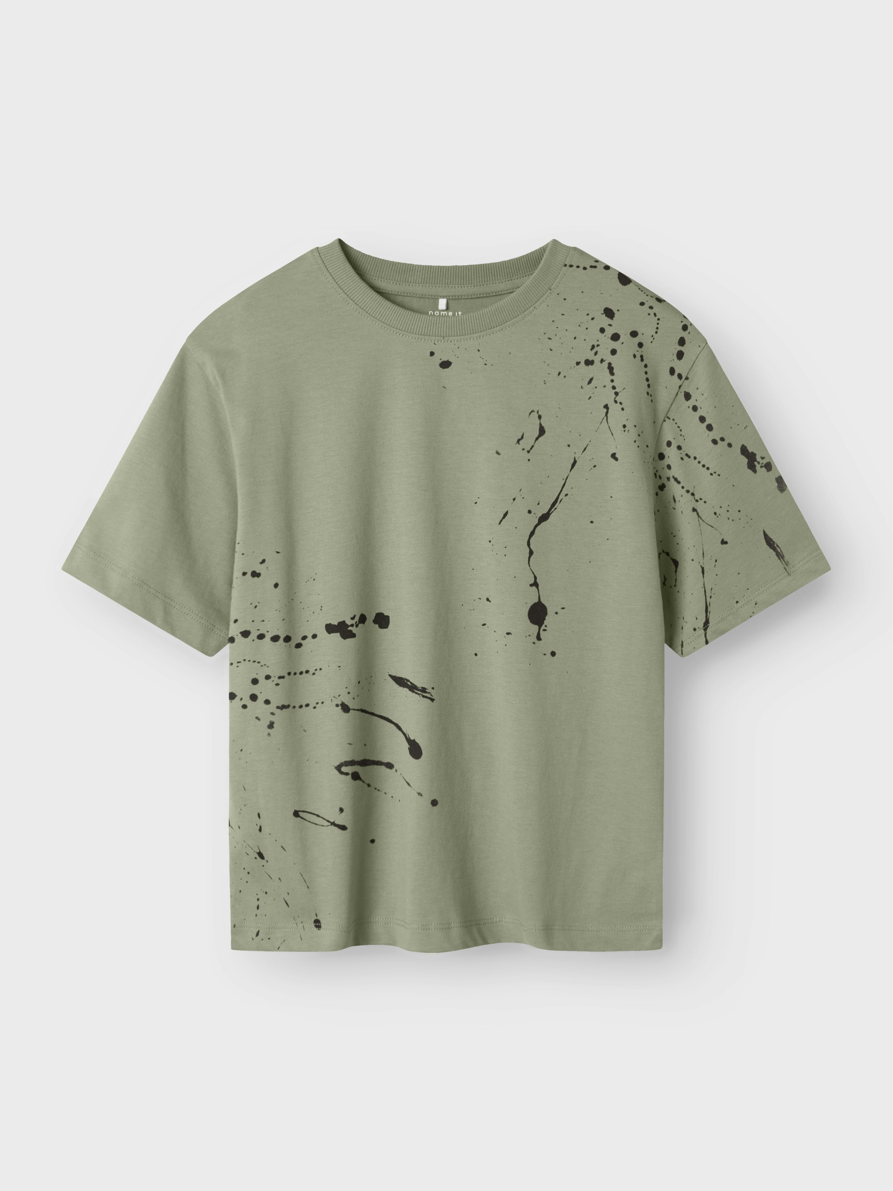 Name It t-shirt kids verde con schizzi pittura 13238778 VERDE NAME IT 