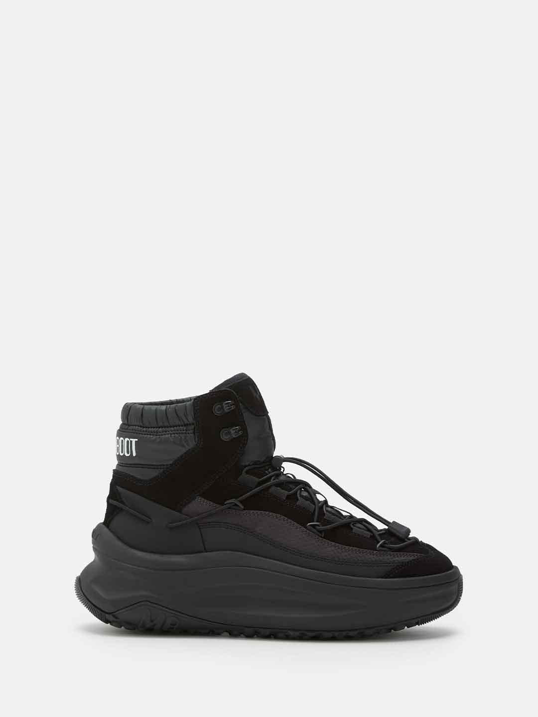 Moon Boot 247 Xlace Mid sneakers nero con lacci 2490030 NERO MOON BOOT 