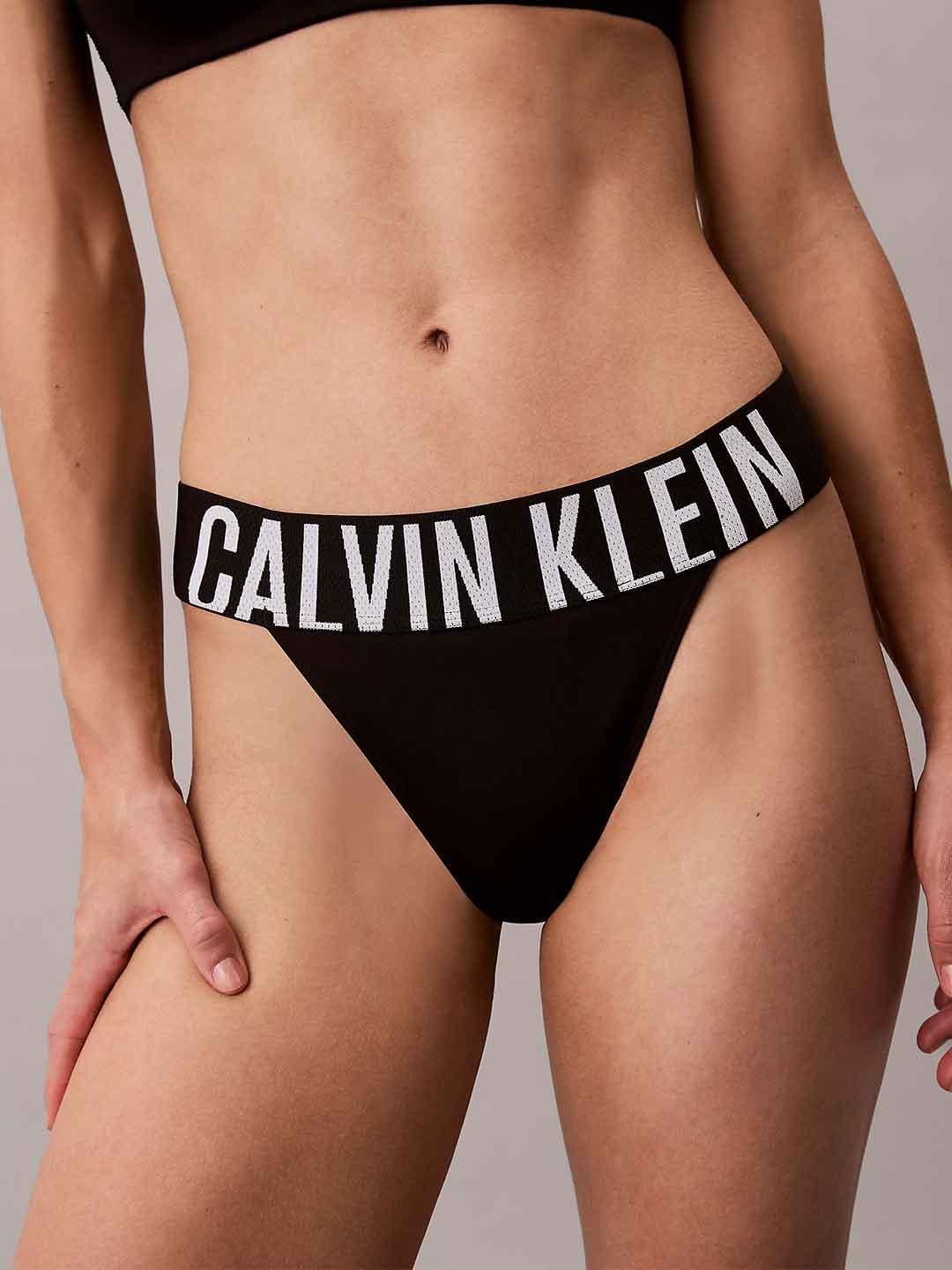 Calvin Klein slip nero con elastico grande logato LV00QF8597-UB1 NERO CALVIN KLEIN 