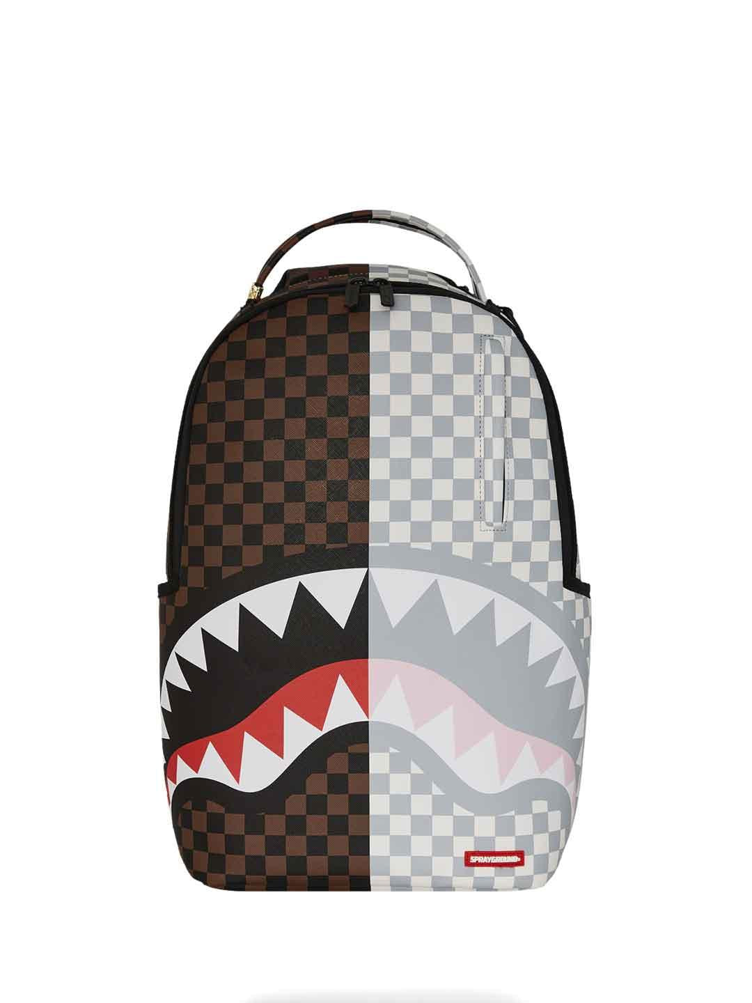Sprayground zaino marrone e bianco 910B8120NSZ MARRONE SPRAYGROUND 