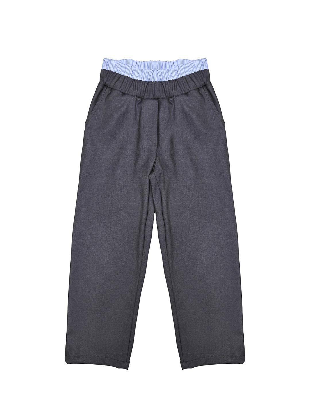 Vicolo pantaloni kids grigio con doppio bustino 3141P00090 GRIGIO VICOLO 