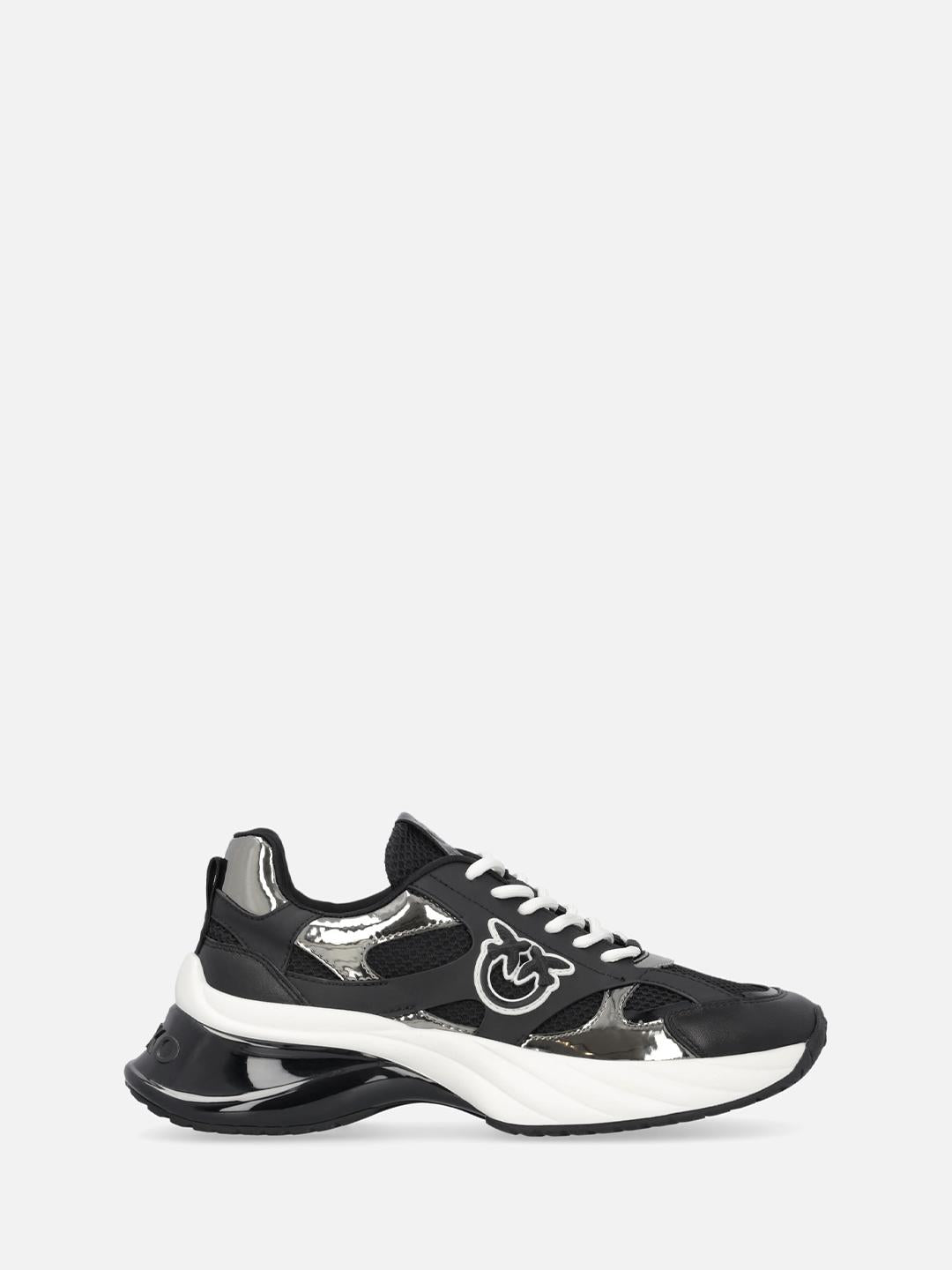 Pinko Ariel sneakers nero con effetto specchio SS0067E022 NERO PINKO 