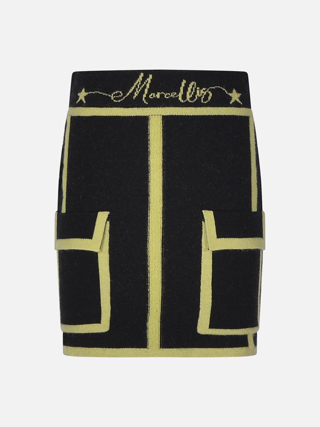 Marc Ellis gonna kids nero con tasconi e stampa verde 00184 NERO MARC ELLIS 