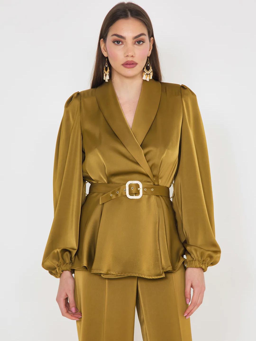 Silence giacca bronzo con cinturino in strass GIF3 BRONZO SILENCE 