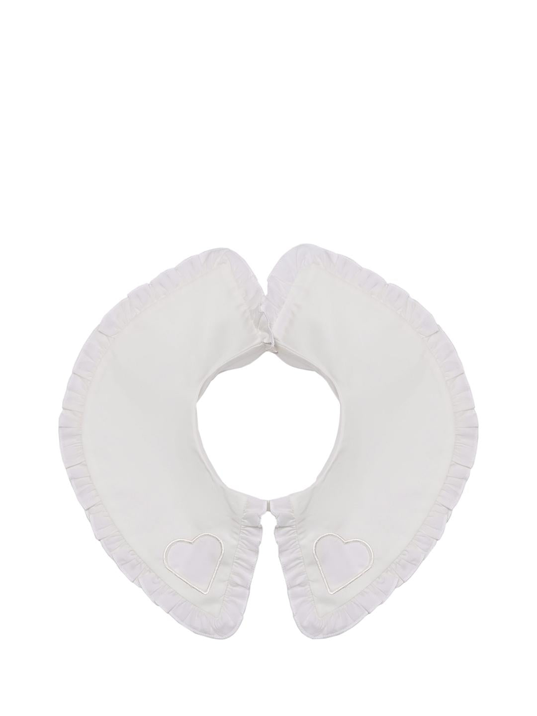 Vicolo colletto kids bianco con ricamo cuore 3141A00122 BIANCO VICOLO 