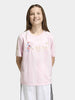 Adidas t-shirt kids rosa con stampa