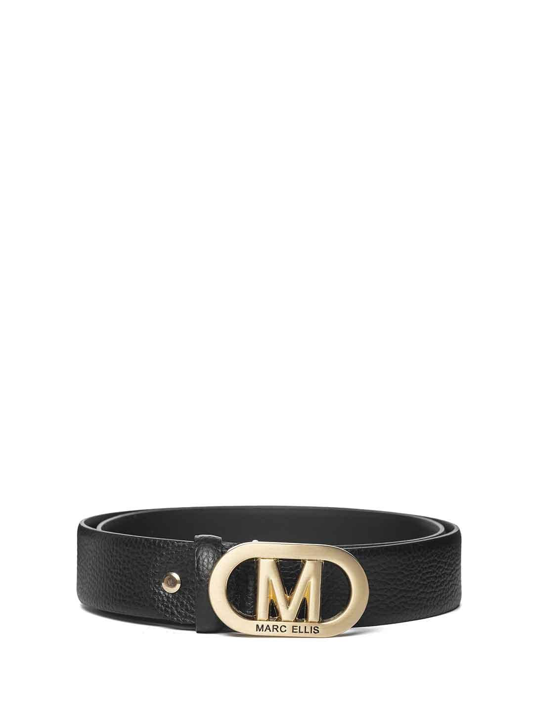 Marc Ellis 159 cintura nero con fibbia oro ME BELT - 159 NERO MARC ELLIS 