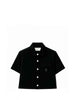Yes London camicia kids nero con tasca