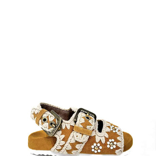 Mou sandali kids senape con fiori SK631008A SENAPE MOU 