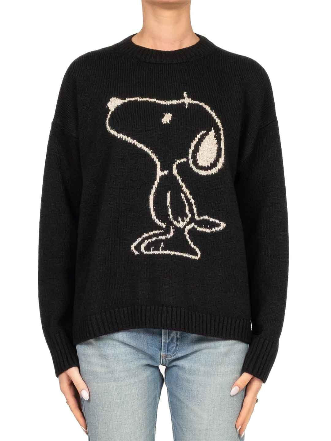 Tensione In maglione nero Snoopy W5HMJ59A400 NERO TENSIONE IN 